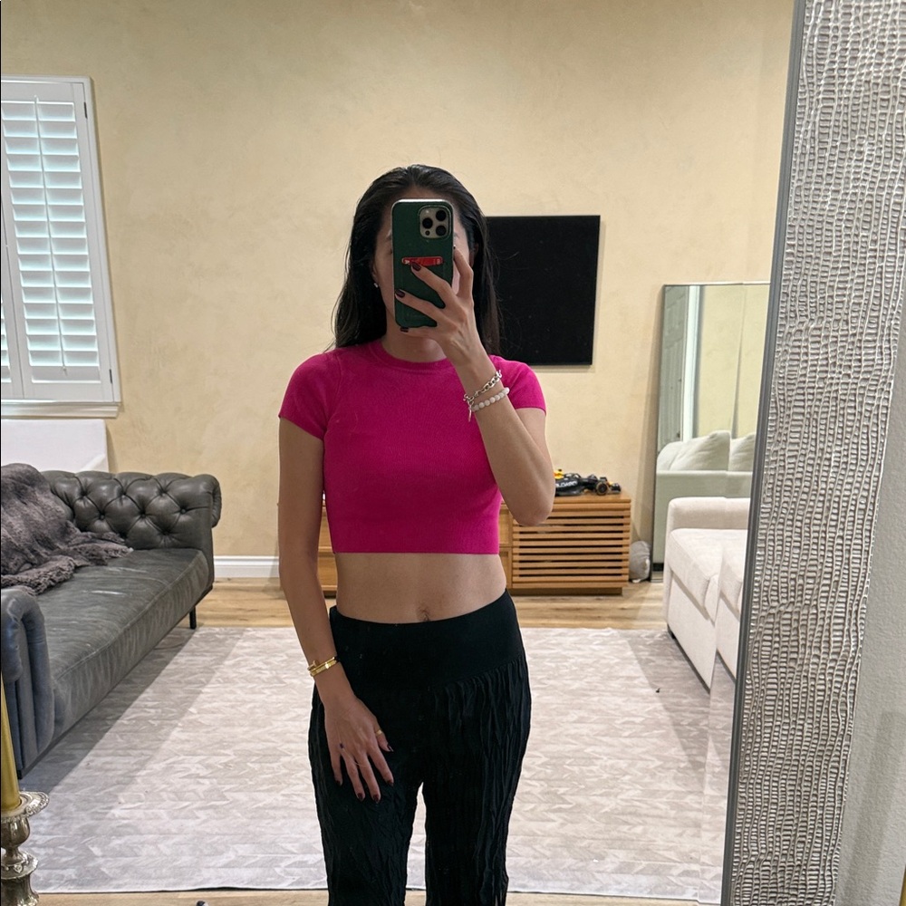 Zara Pink Crop Top - perfect for Valentines 💘